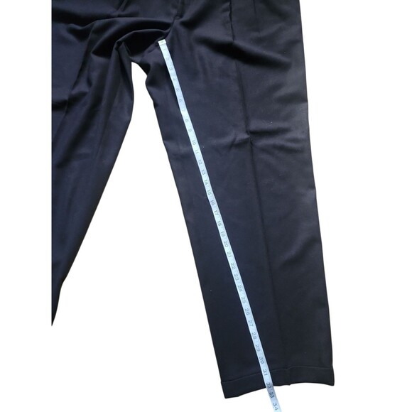 Zanetti Italian Wool 3 Piece Suit Mens 48L Brown Checked Blazer Pleated Vintage - Picture 8 of 13